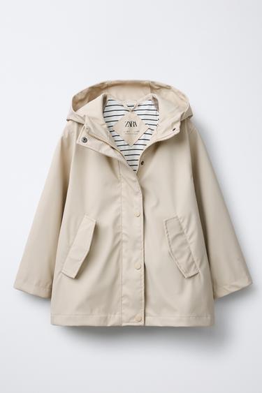 CASACO IMPERMEÁVEL ENGOMADO WATER REPELLENT - Areia da Zara