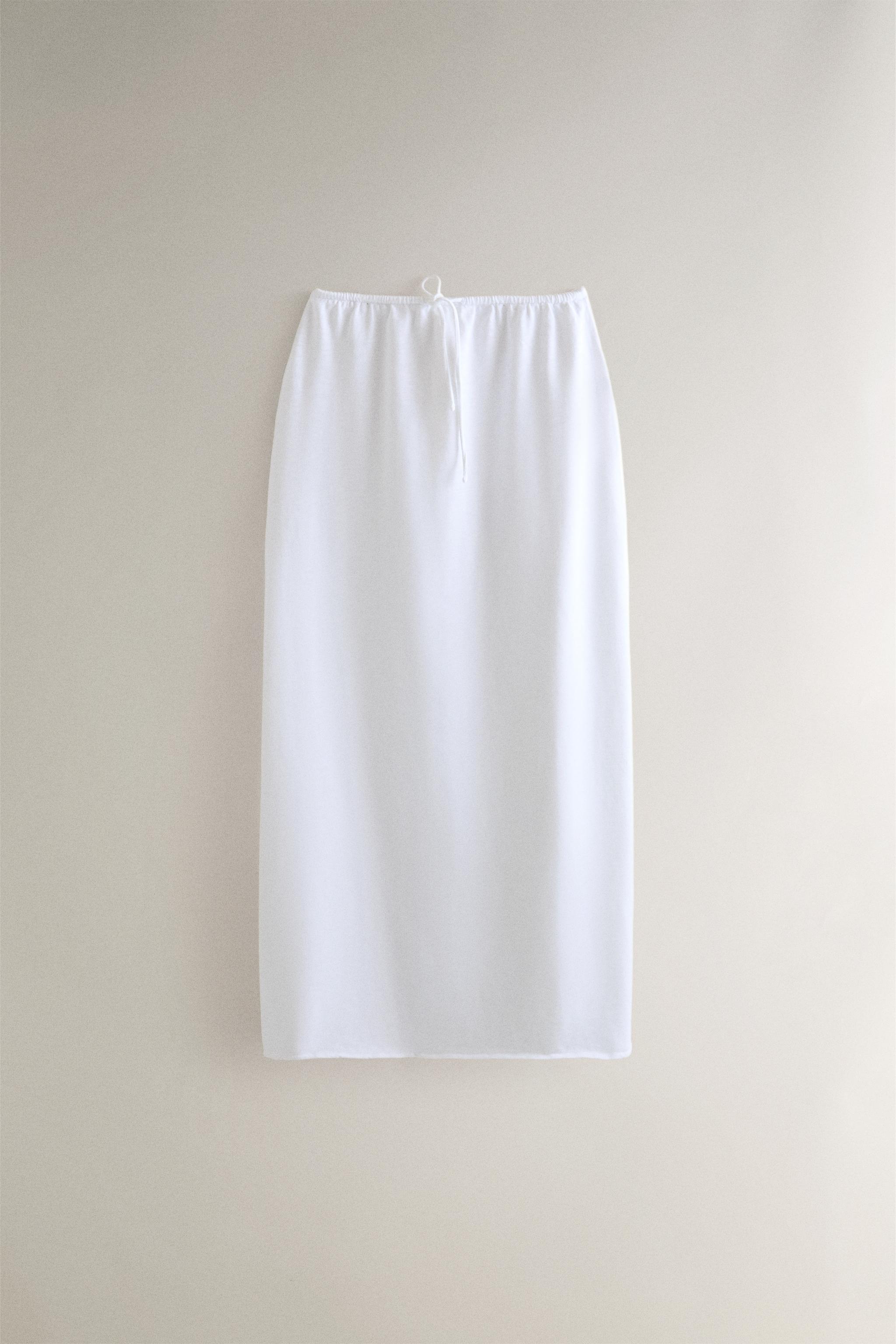 COTTON MIDI SKIRT