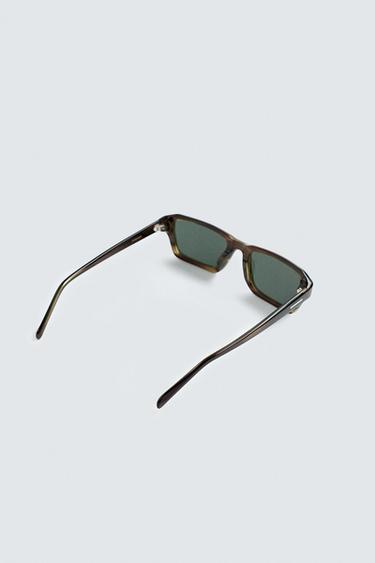 RECTANGULAR SUNGLASSES - Dark olive by Zara - Image 4