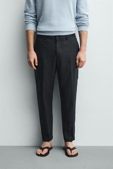 ΠΑΝΤΕΛΟΝΙ REGULAR FIT 100% ΛΙΝΟ - Μπλε του Zara