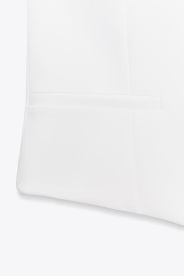 HALTER SCARF WAISTCOAT TOP - White by Zara - Image 2