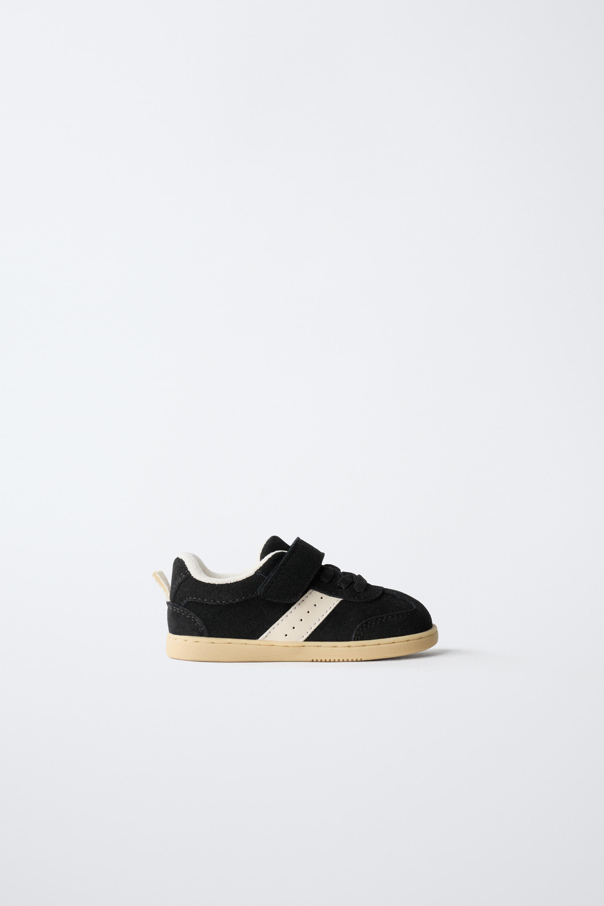 BAREFOOT LEATHER SNEAKERS - Black | ZARA United States