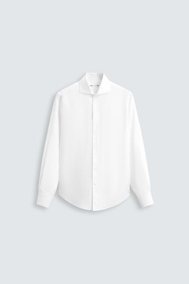 CAMISA COM TEXTURA - Branco da Zara