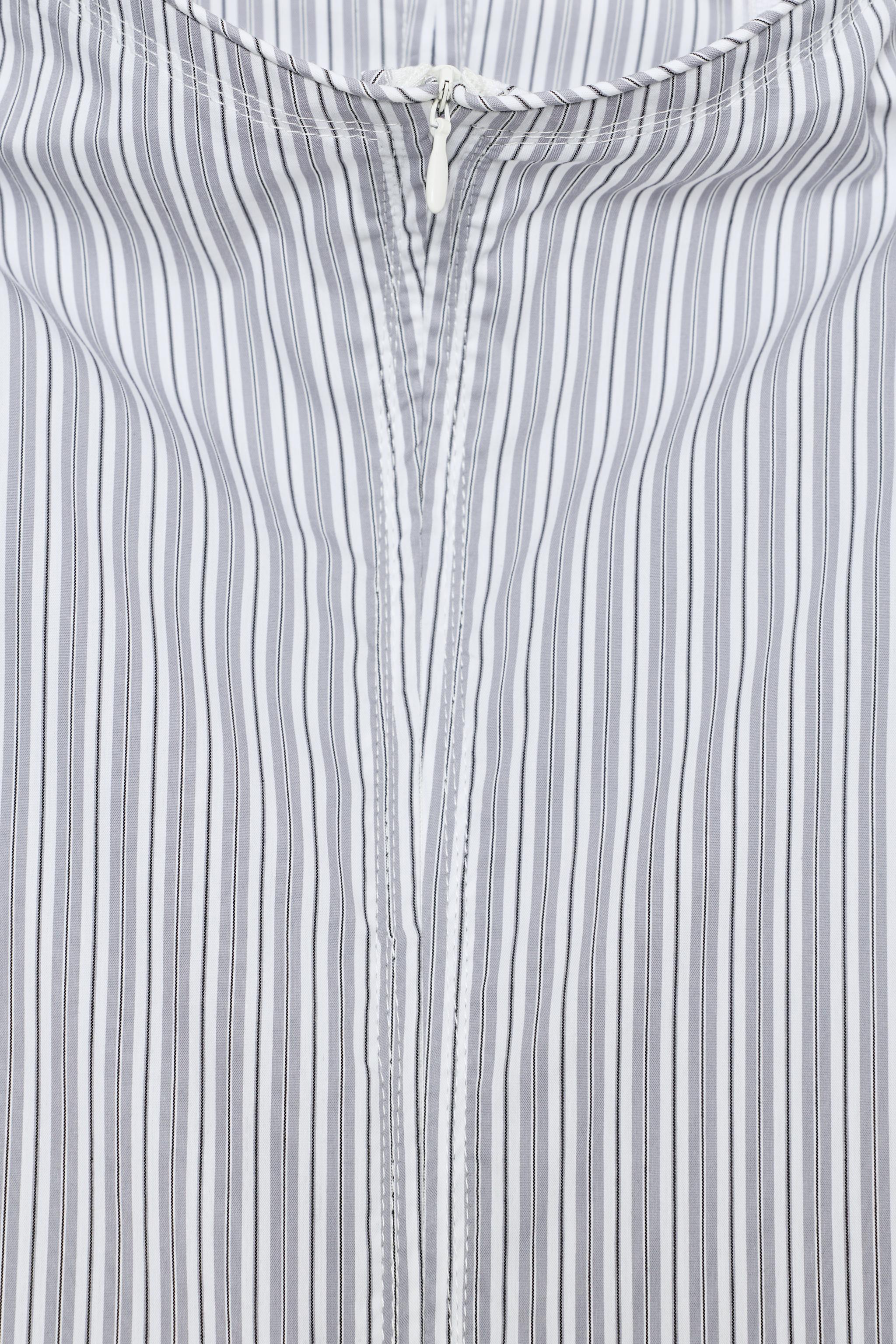STRIPED POPLIN SHIRT WITH VOLUME