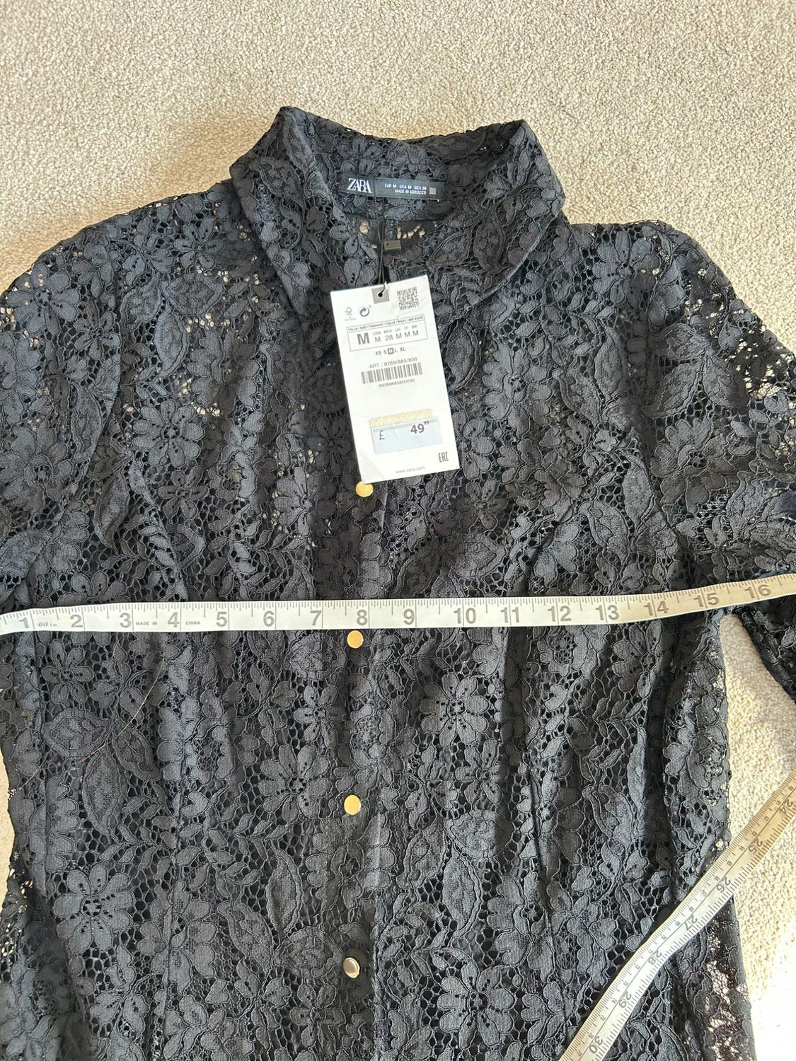 LACE SHIRT DRESS - Image 6