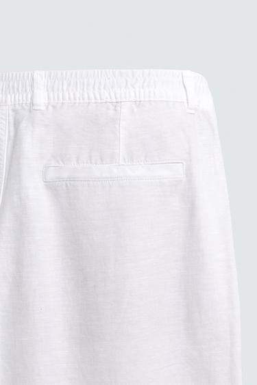 PANTALON FLUIDE STRAIGHT FIT - Blanc de Zara - Image 9