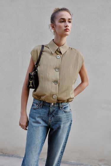 JEAN Z1975 CROPPED TAILLE NORMALE - Bleu de Zara - Image 5