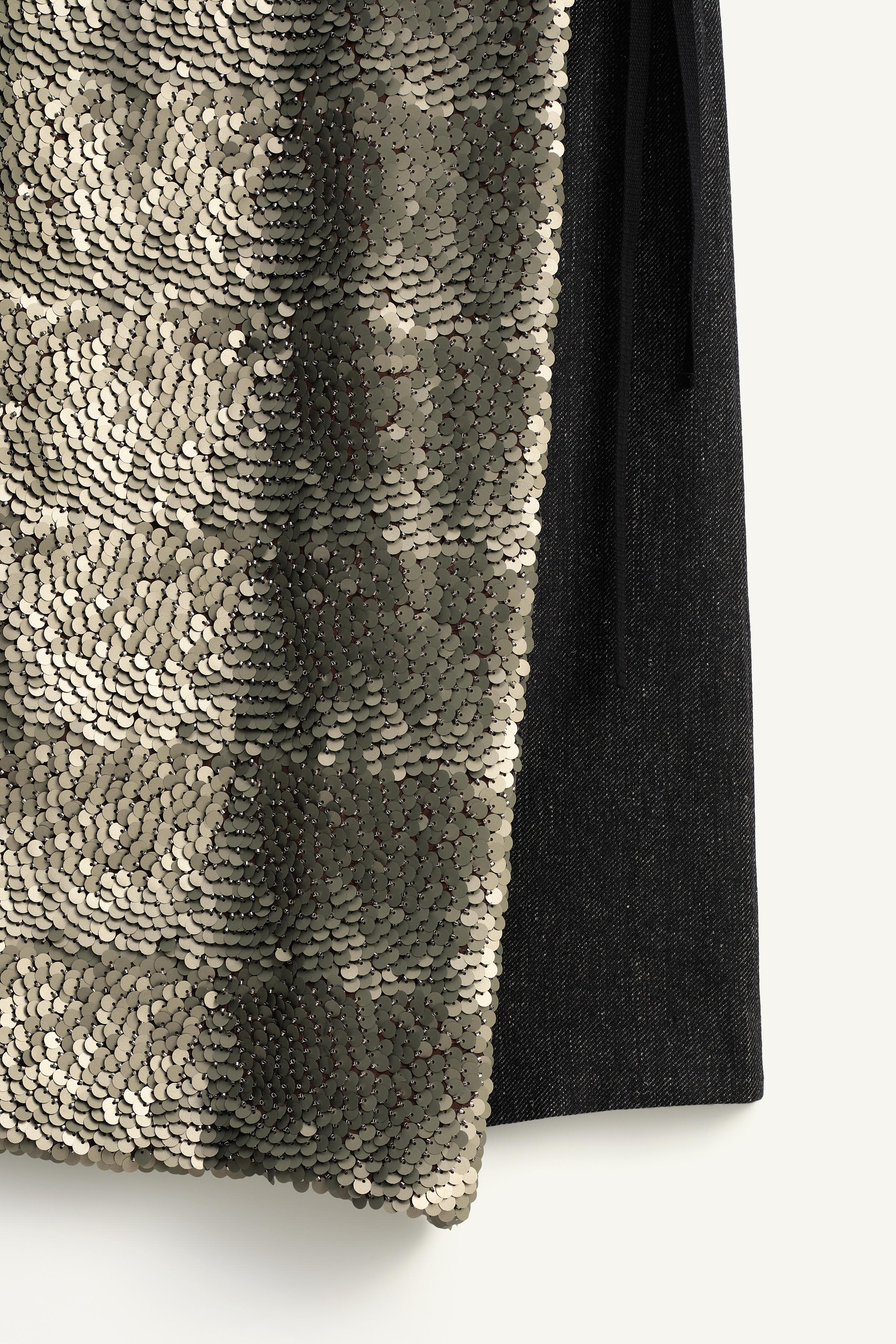 LIMITED EDITION COMBINED SEQUIN WRAP SKIRT