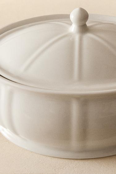 PORCELAIN TUREEN WITH RAISED DESIGN - White by Zara - Image 4