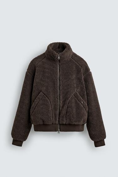 FAUX SHEARLING JACKET - Brown by Zara