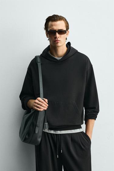 SOFT HOODIE - Black by Zara