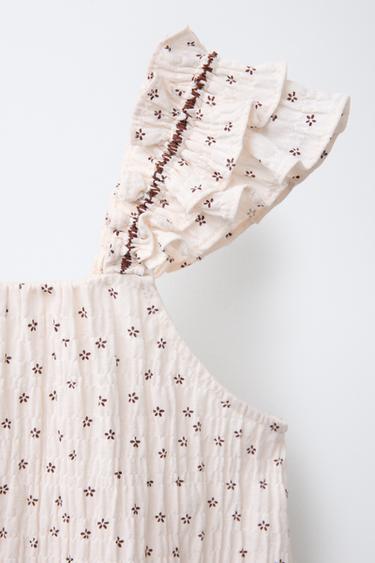 FLORAL PRINT TOP - Light ecru by Zara - Image 2