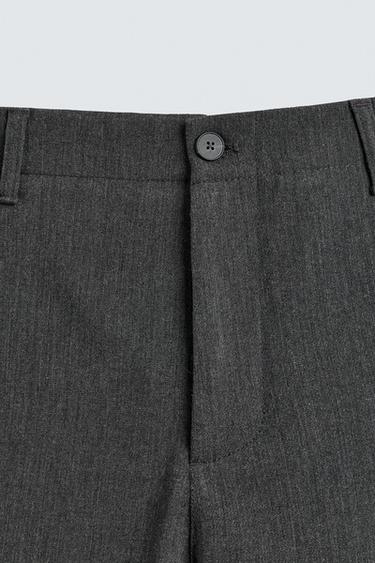 BALLOON FIT TEXTURED TROUSERS - Dark grey by Zara - Image 8