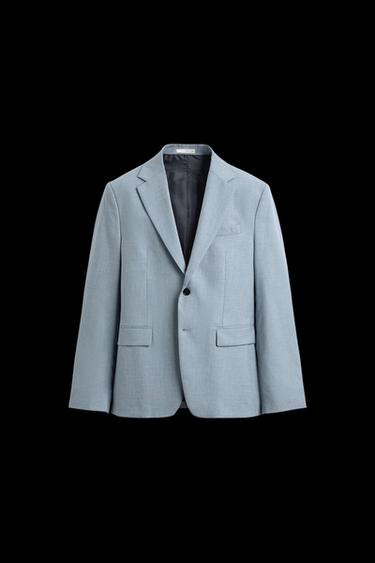 BLAZER TRAJE SLIM FIT - Celeste de Zara