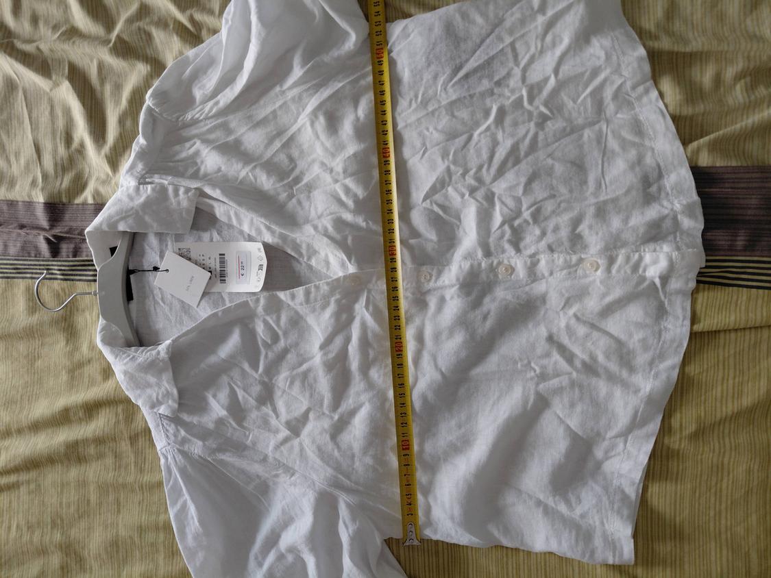 LINEN BLEND PUFF SLEEVE SHIRT - Image 5