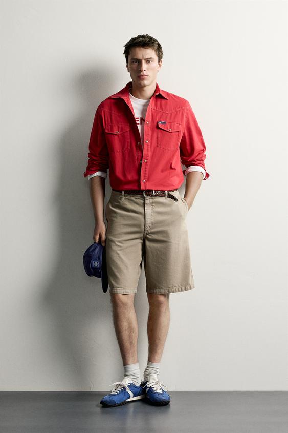 BERMUDA CHINO RELAXED FIT - Beige de Zara - Imagen 0
