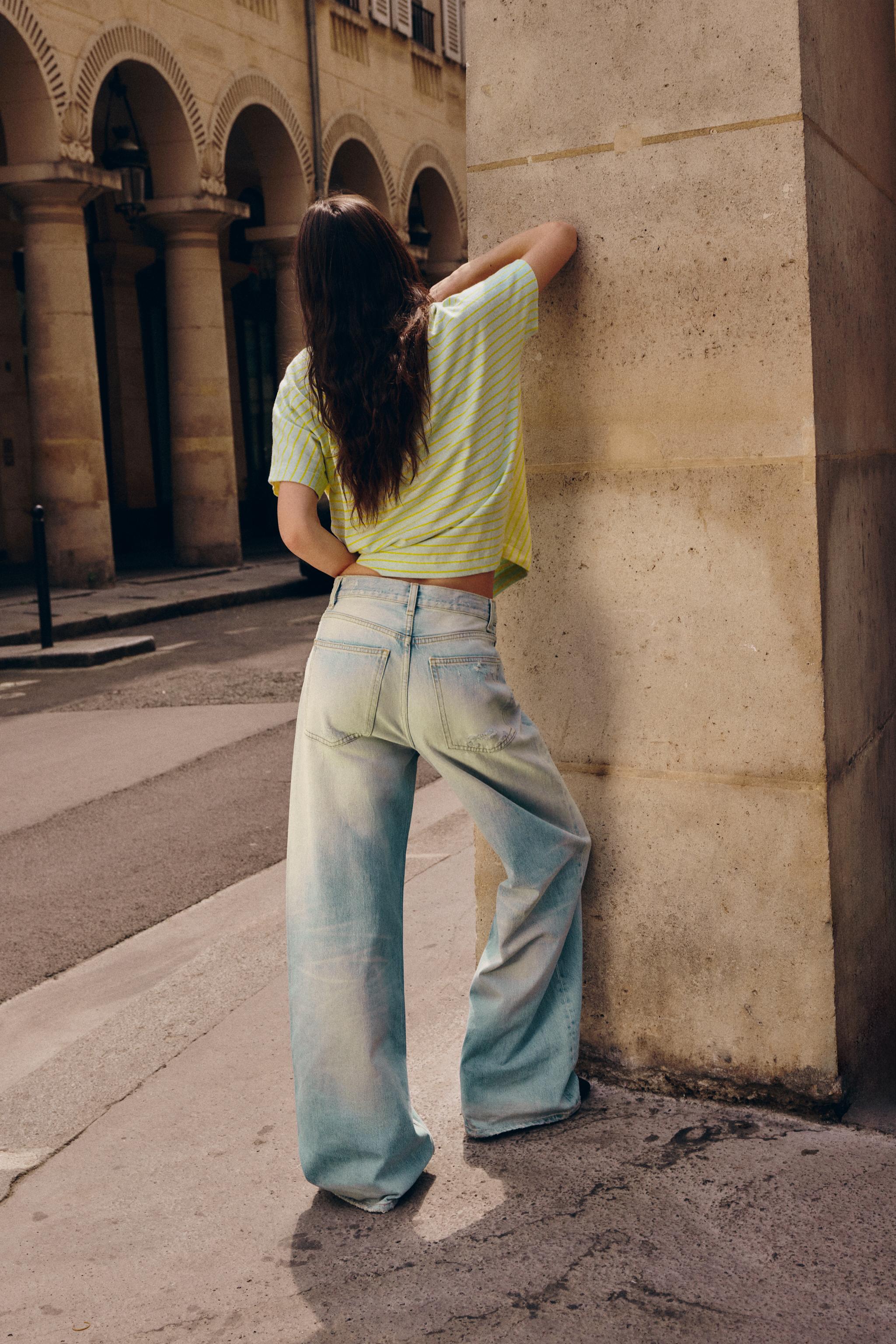 JEAN TRF TAILLE HAUTE JAMBES TRÈS LARGES
