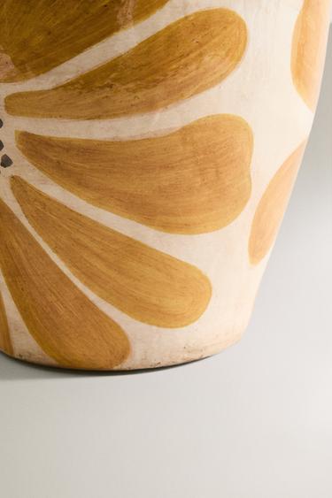VASE FLEURS TERRE CUITE - jaune de Zara - Image 3