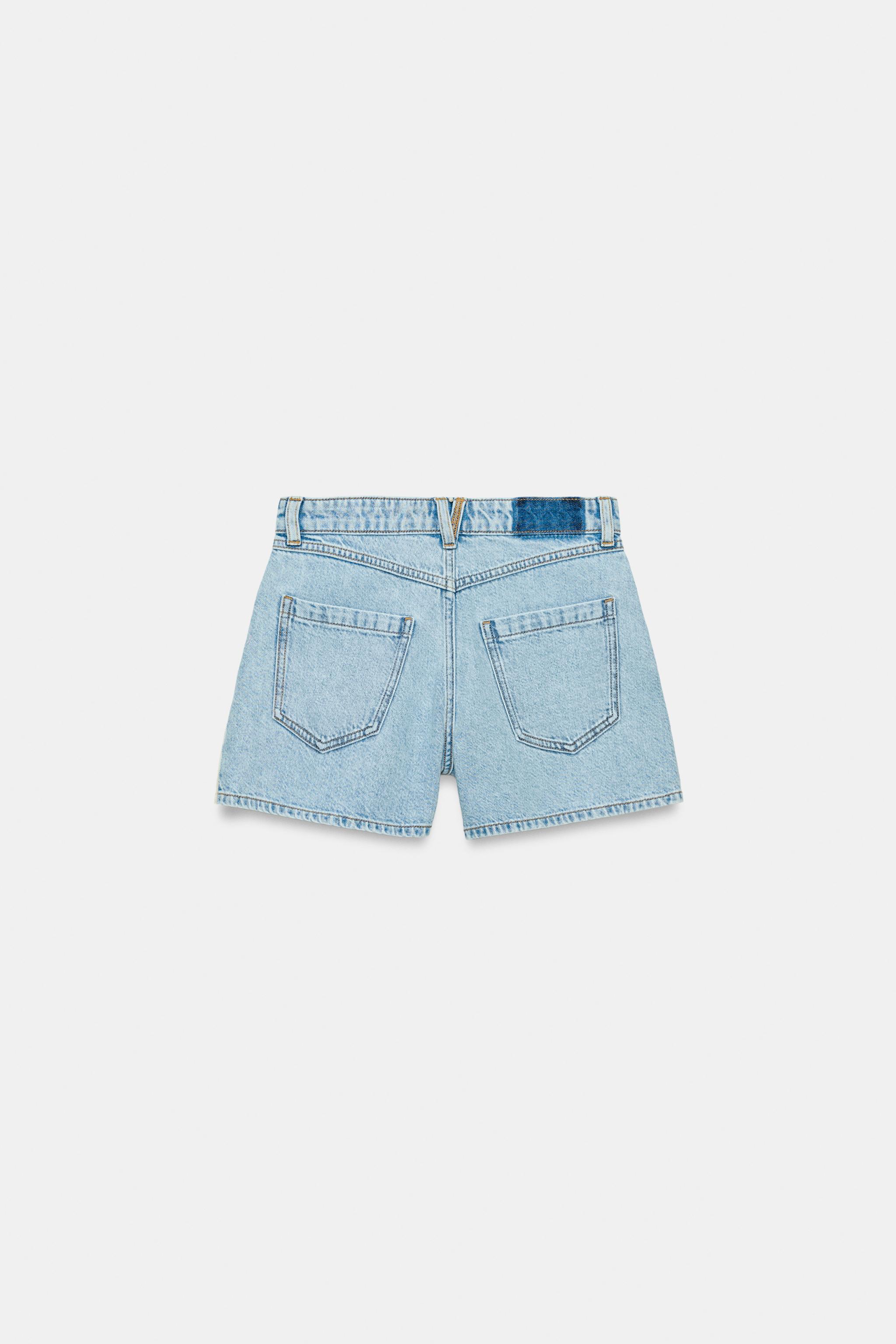 SHORTS Z1975 COMBINAȚIE CROȘETATĂ - Albastru mediu | ZARA România