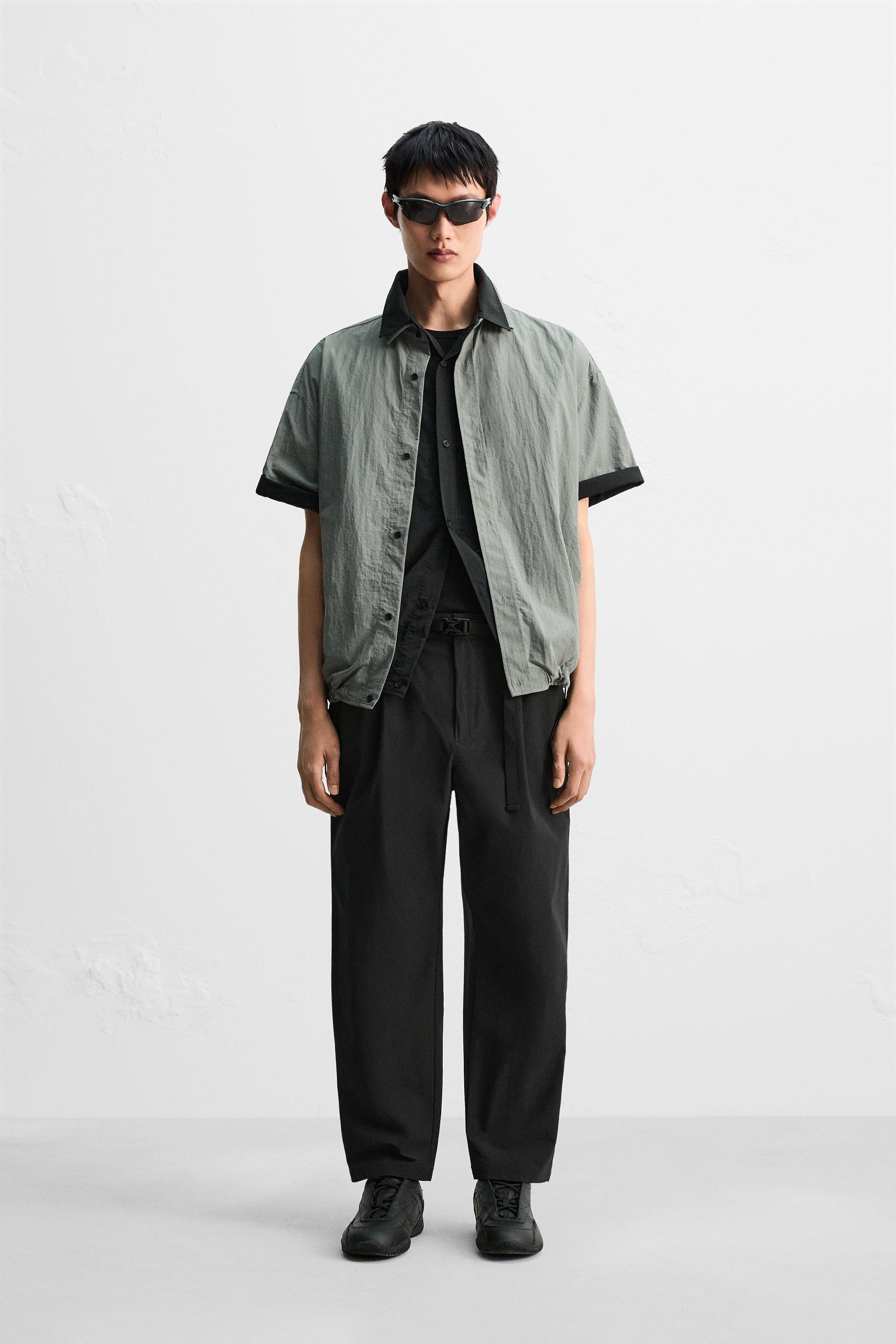 ベルト付きテクニカルパンツ - ブラック | ZARA Japan / 日本