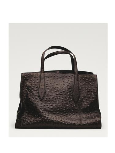 Zara Maxi textured leather MD ICON bag - Brown
