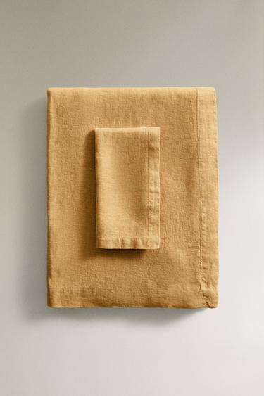 NAPPE LIN DÉLAVÉ - Moutarde de Zara - Image 4