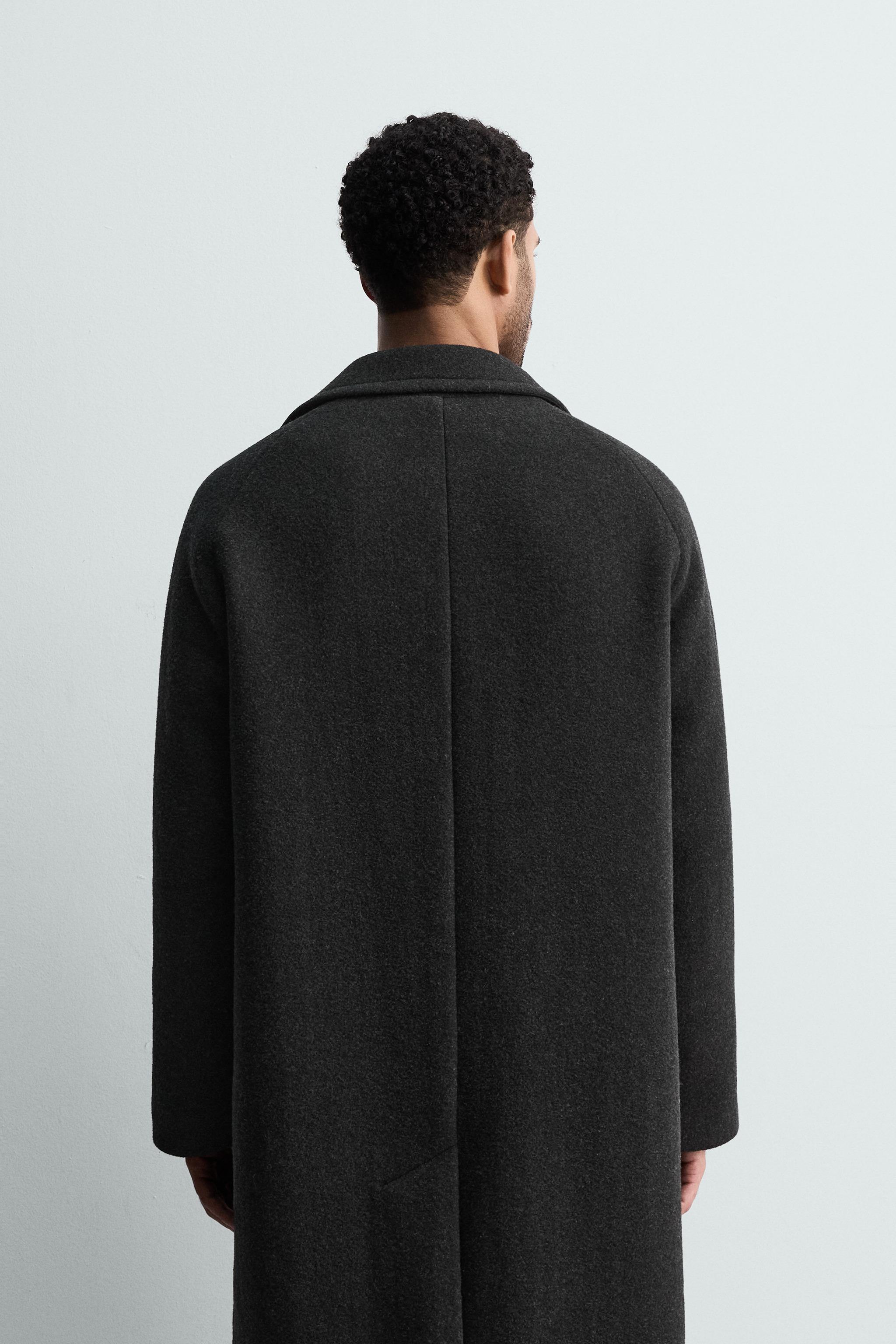 ウールコート ポケット - チャコールグレー | ZARA Japan / 日本
