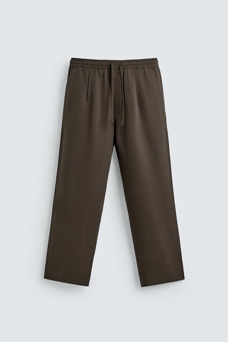 ZARA RELAXED FIT FLOWING TROUSERS