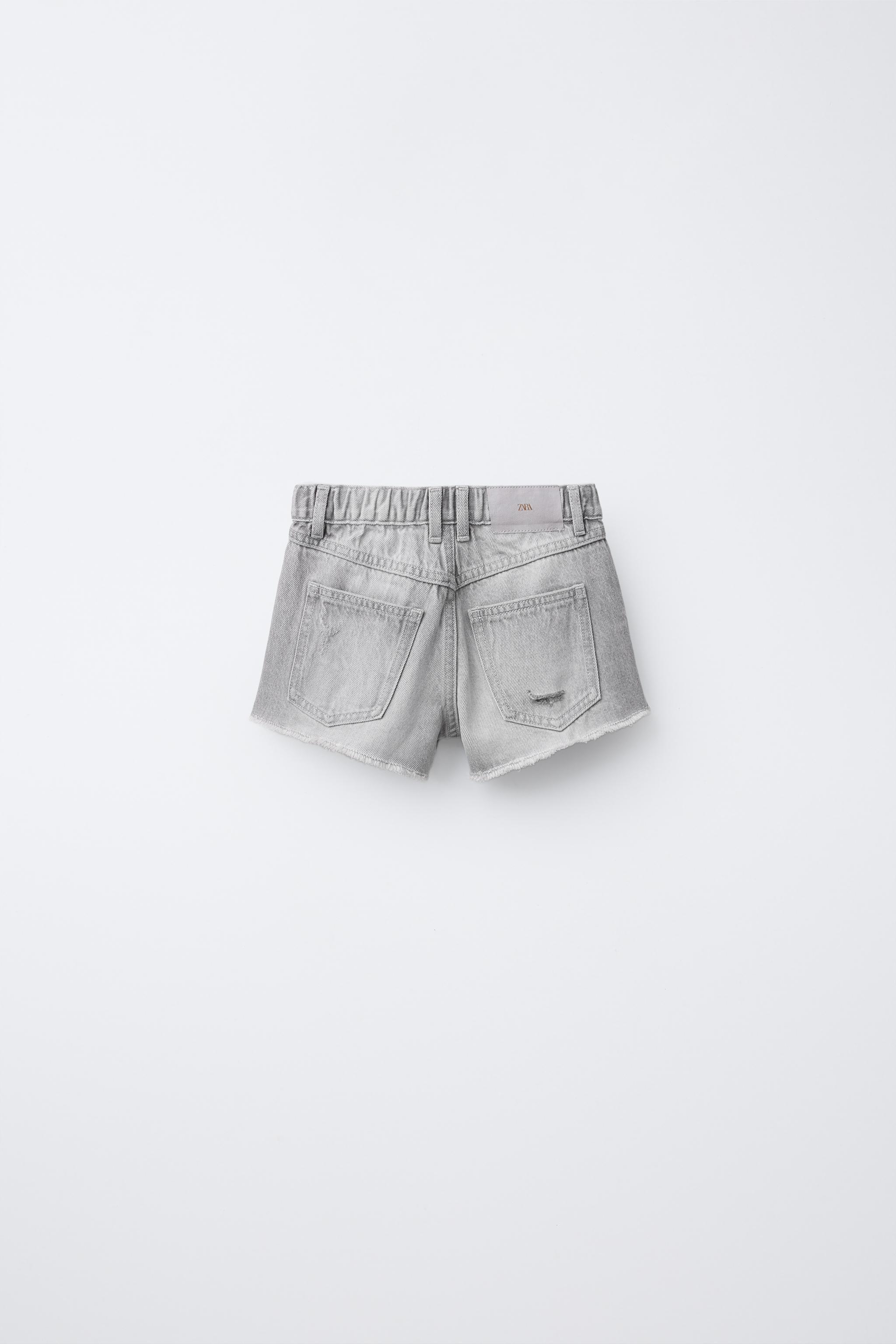 SHORTS I DENIM MED SLID Hvid ZARA Danmark - Main Image