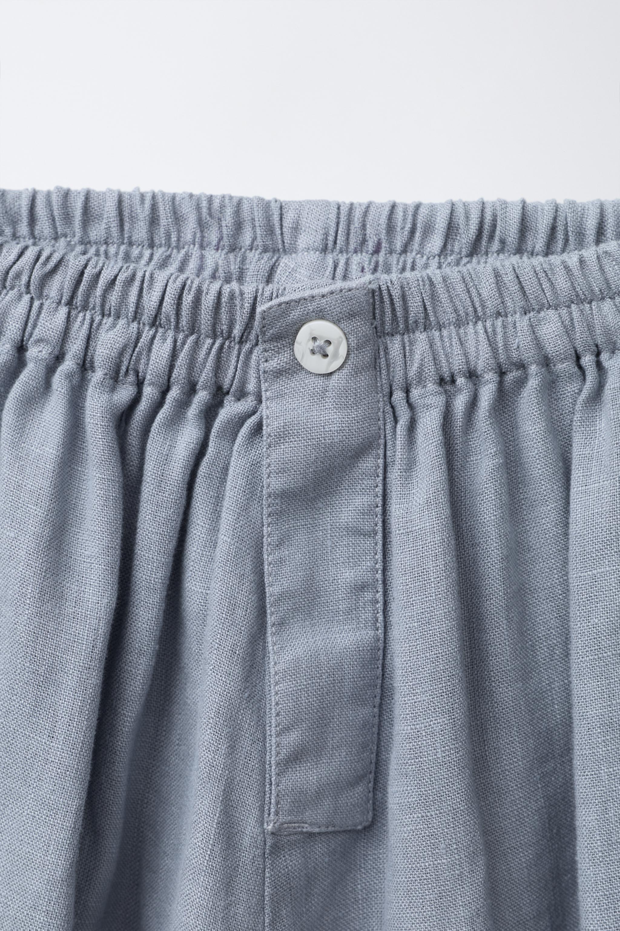 PANTALON LARGE 100 % LIN