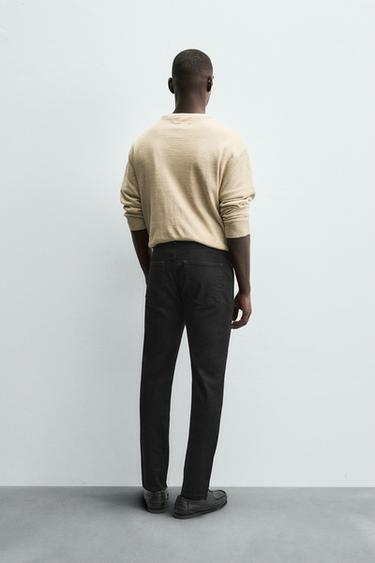 BASIC SLIM FIT JEANS - Black by Zara - Image 2