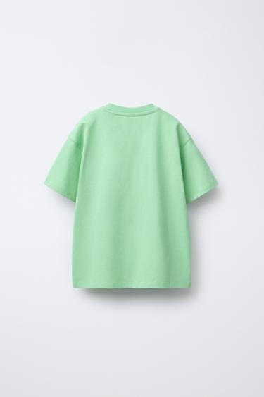 T-SHIRT RELIEF SURF PAUL FRANK ® - Vert clair de Zara - Image 1