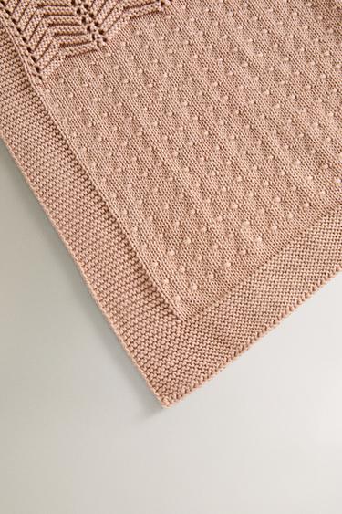 CHILDREN'S PATCHWORK BLANKET - Pastel pink by Zara - Image 2