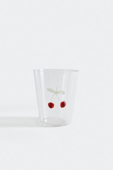 BOROSILICATE FRUIT TUMBLER - Red by Zara