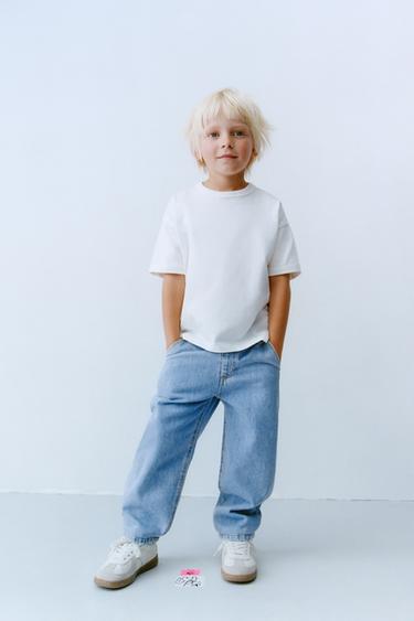 Zara BASIC HEAVY WEIGHT T-SHIRT - White