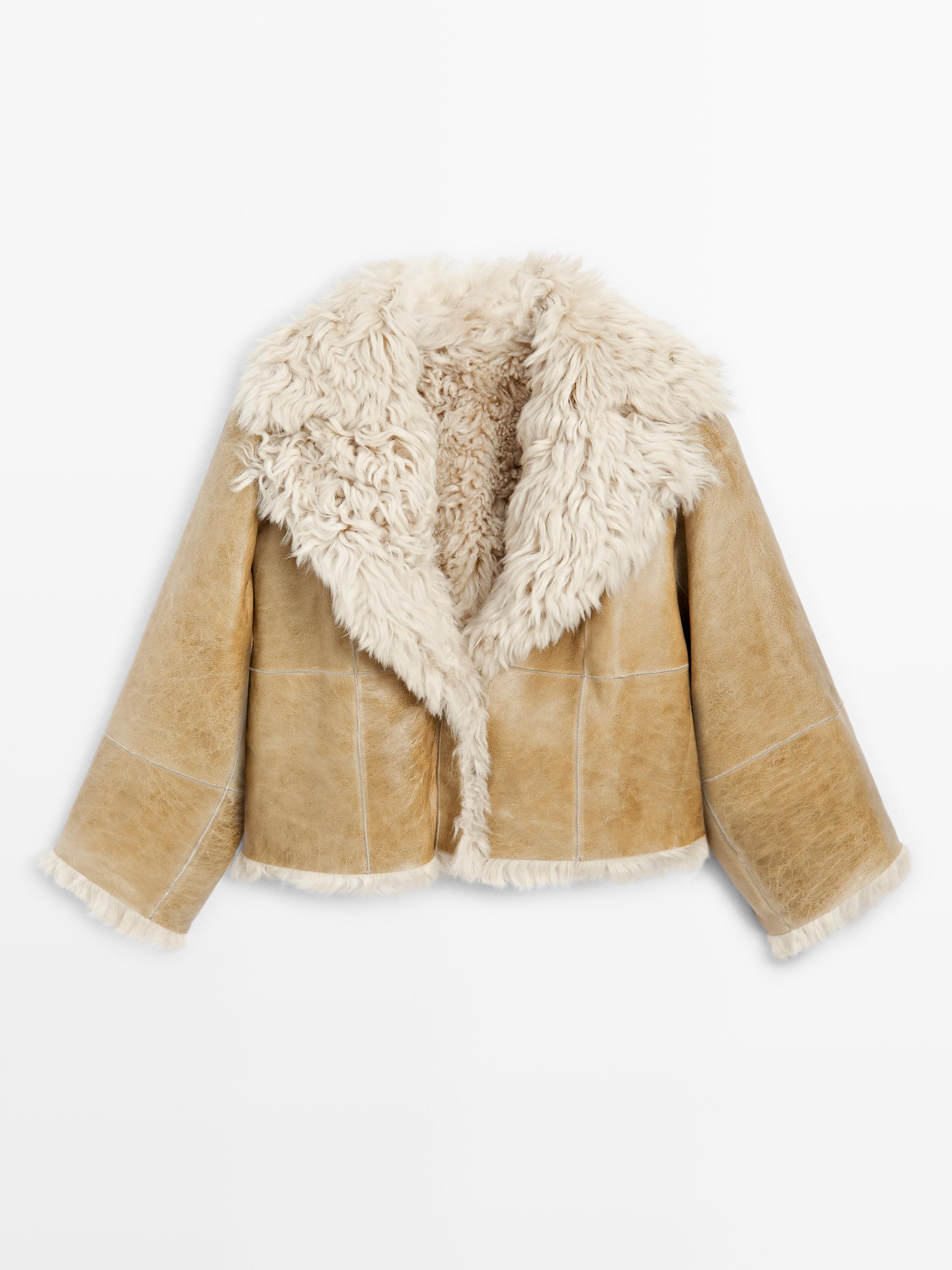 Short lambskin coat - STUDIO