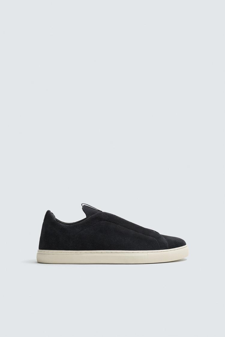 ZARA LEATHER TRAINERS
