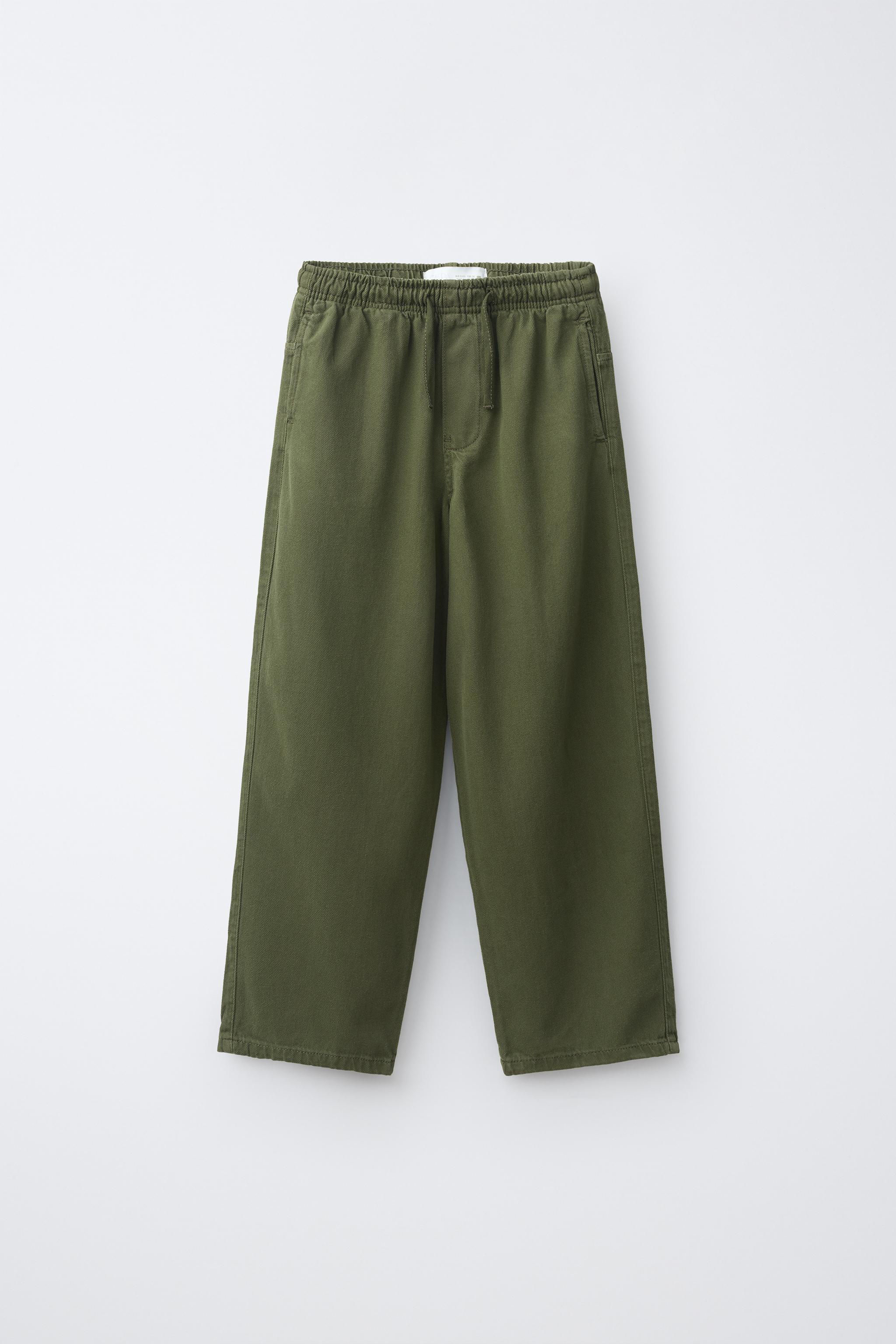TWILL JOGGER PANTS — Mid khaki
