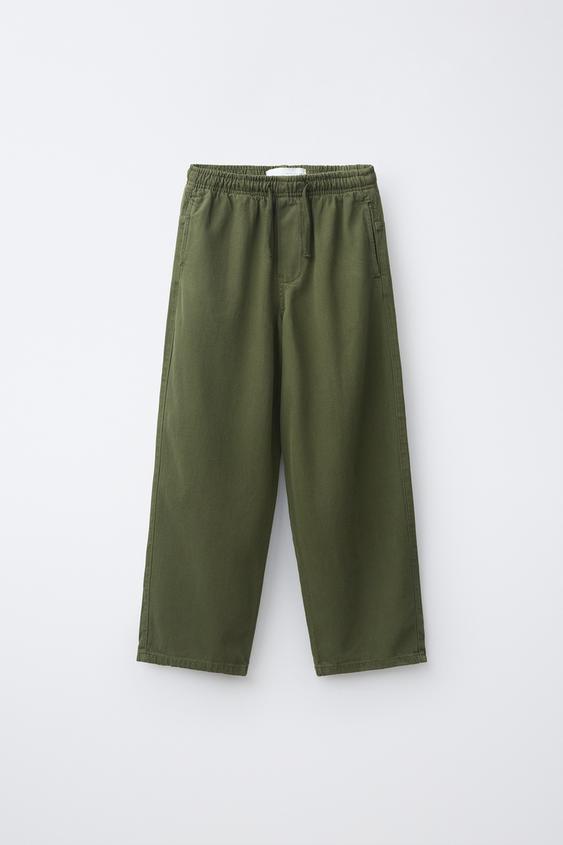 TWILL JOGGING TROUSERS - mid khaki de Zara - Imagen 0