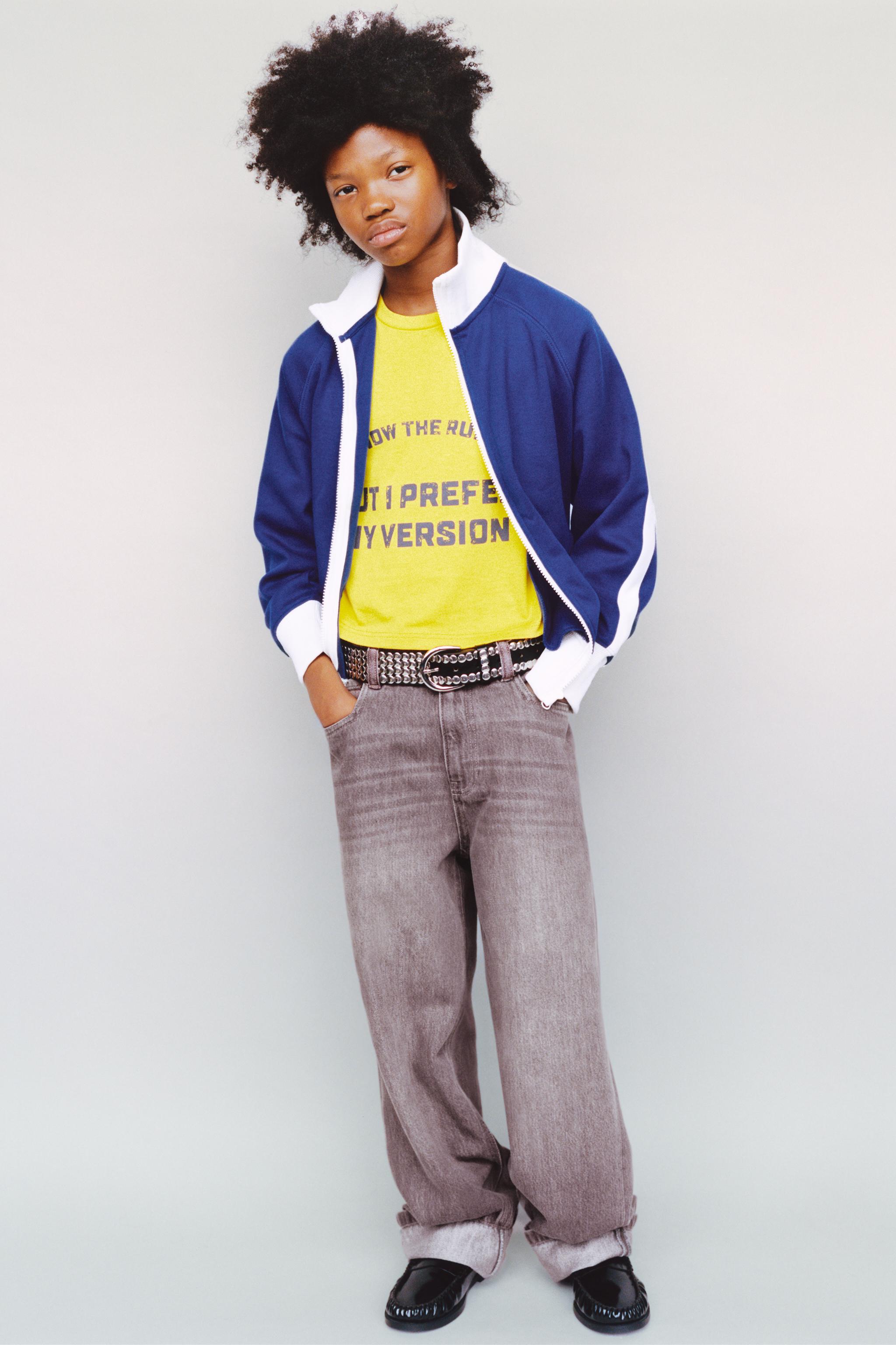 TEXT PRINT T-SHIRT — Bright yellow