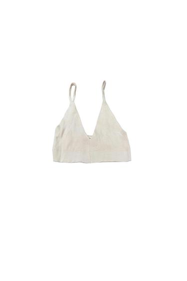 KNIT CROP BRALETTE