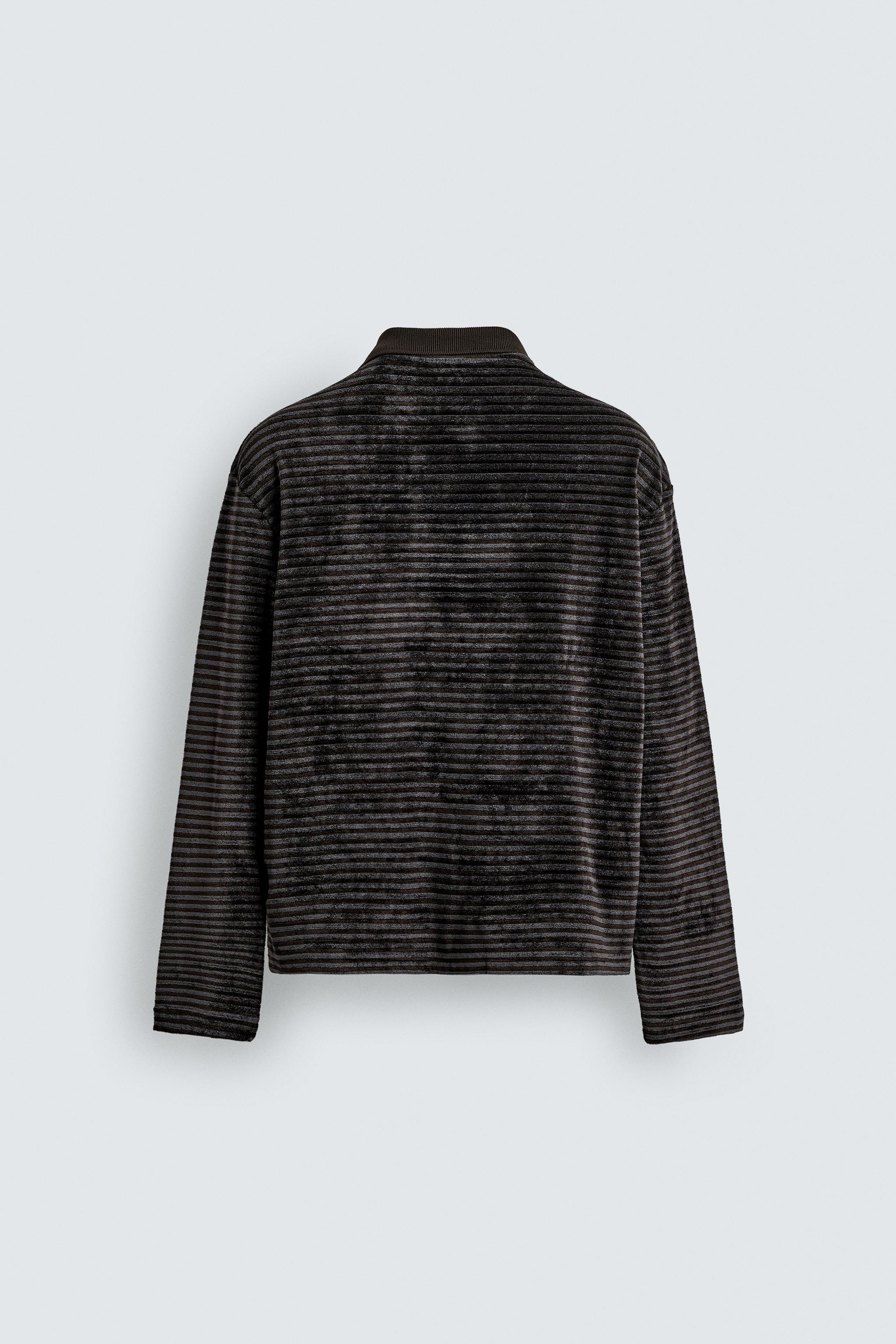 WASHED TEXTURED POLO SHIRT