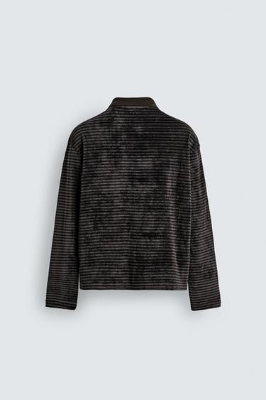 POLO STRUCTURÉ DÉLAVÉ - Gris foncé de Zara - Image 7