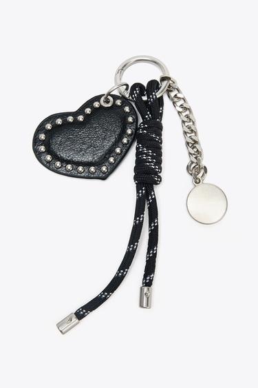 HEART STUD CHARM - Black by Zara