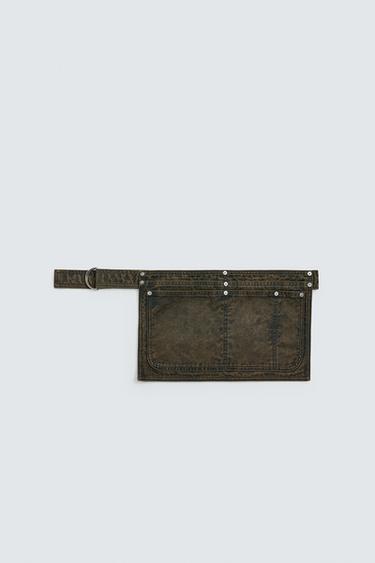 CINTO DE DENIM COM BOLSOS UTILITÁRIOS - Azul da Zara