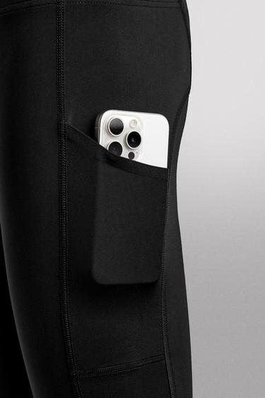 COLLANT LONG RUNNING - Noir de Zara - Image 7