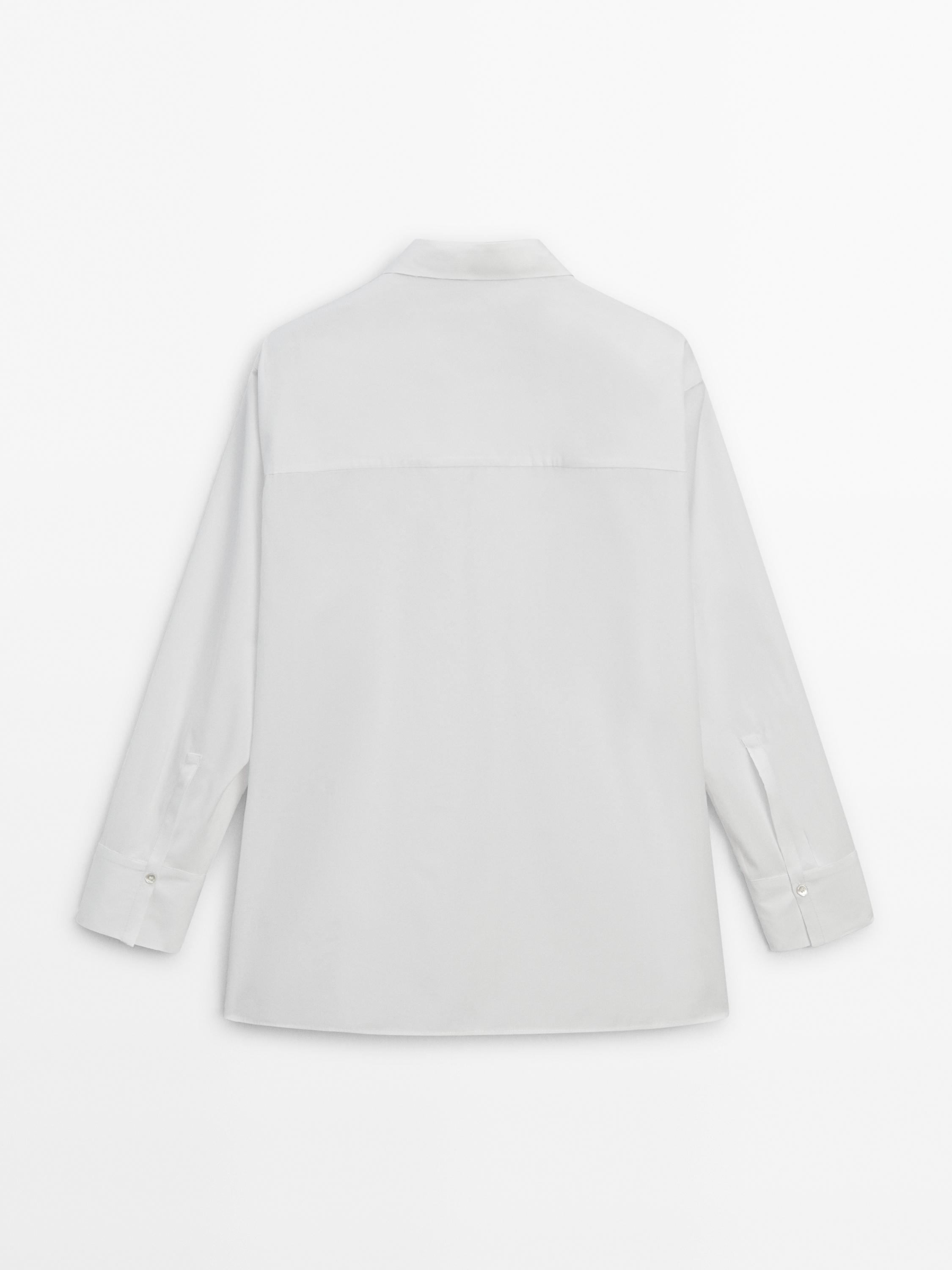 Cotton Poplin Shirt - White