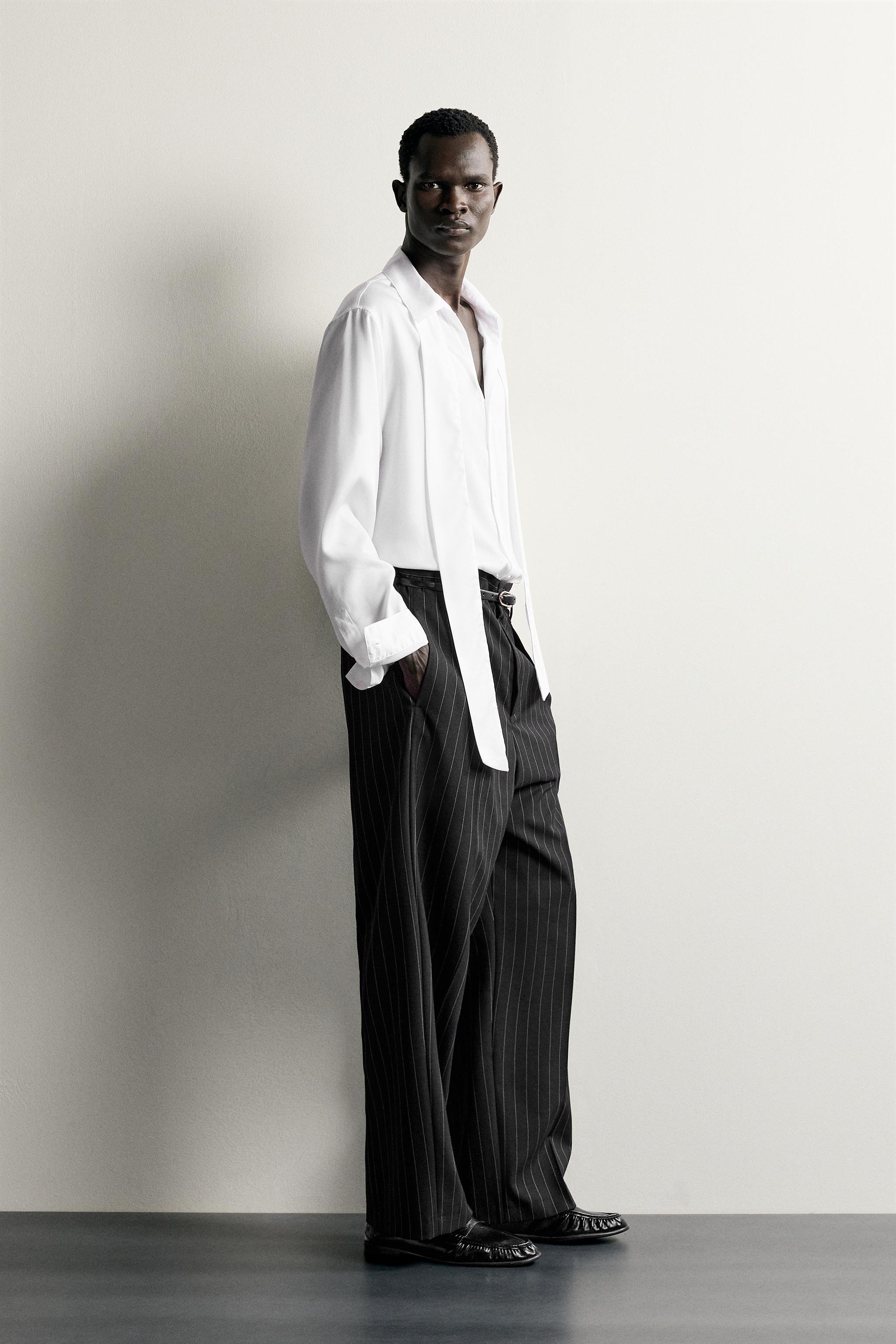 CHEMISE RELAXED FIT FLUIDE À NŒUD