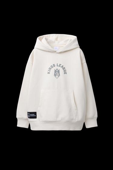 SUDADERA CAPUCHA KINGS LEAGUE © - Beige claro de Zara - Imagen 0