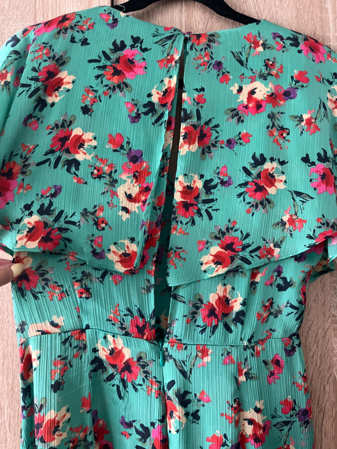 FLORAL PRINT WRAP JUMPSUIT - Image 7